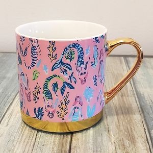 Lilly Pulitzer GWP Mug Girls Night Out mermaid mug 12 oz ceramic
